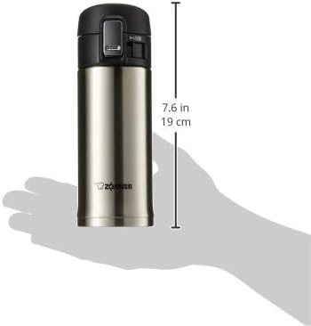 Zojirushi 0.36-Liter Stainless Steel Travel Mug, 12-Ounce, Silver