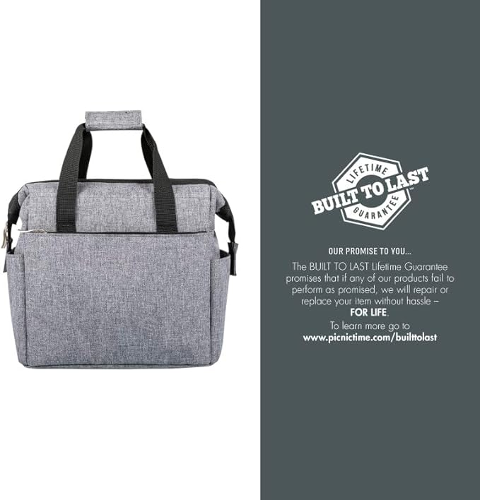 PICNIC TIME Disney Encanto Bruno On The Go Lunch Bag, Soft Cooler Lunch Box, Insulated Lunch Bag, (Heathered Gray)