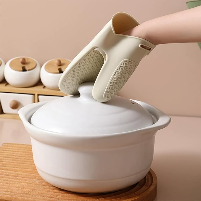 Silicone Oven Mitts, Heat Resistant Waterproof Baking Mitts,Food Grade Material Kitchen Mitts 2PCS for Cooking ( -40°-230°) (Green)