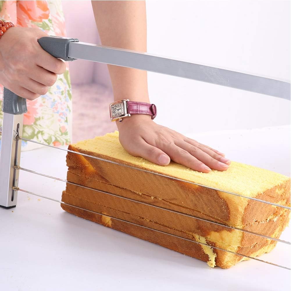 ZJchao professional adjustable cake leveler, Adjustable Stainless Steel Cake Cutter Leveler Baking Tools for Kitchen Accessories