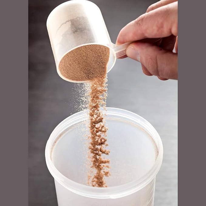 Plastic Measuring Scoop, (118.4 cc | 1/2 Cup | 4 fl oz. | 118.4 mL) Long Handle Spoons for Powders, Granules, Coffee, Pet Food, Baking Supplies, Protein and Other Dry Goods, BPA Free (Set of 100)