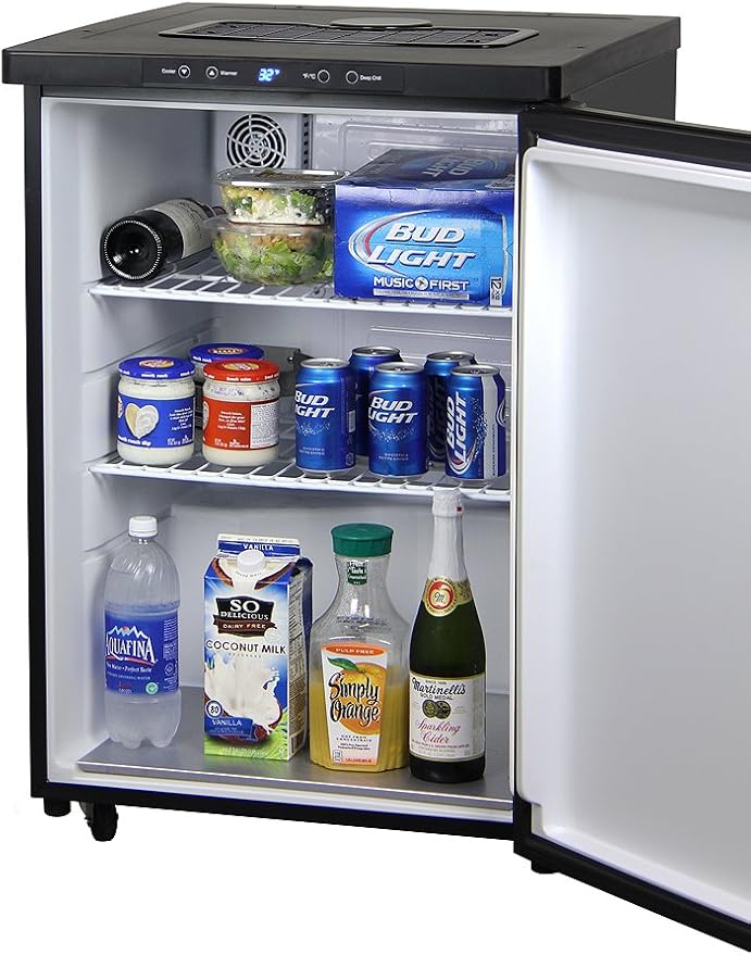 Kegco K309X-1 Keg Dispenser, 1 Faucet, Black Stainless Steel