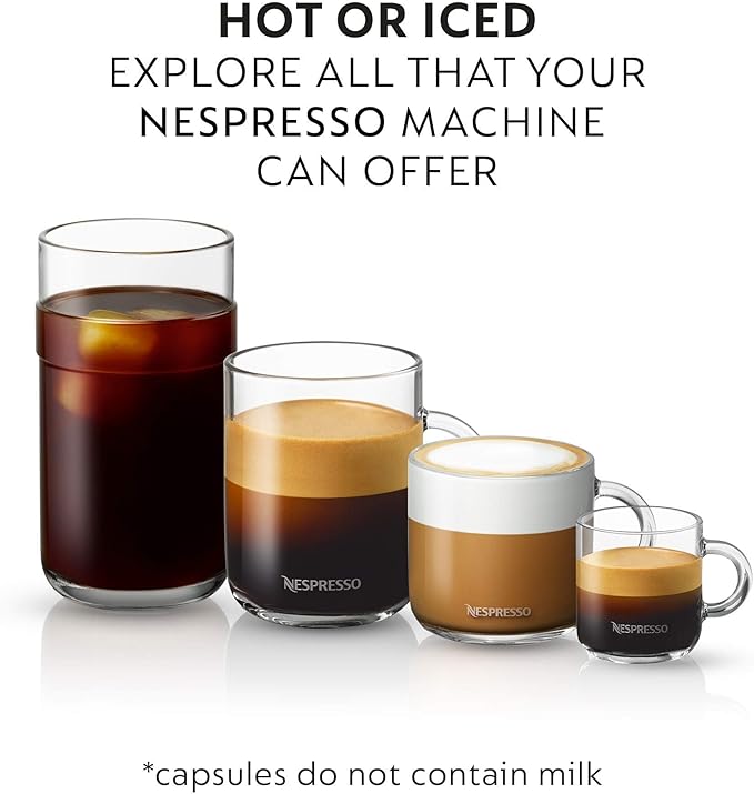 Nespresso Vertuo Pop+ Summer Limited Edition Coffee and Espresso Maker by De'Longhi, Pastel Yellow Capsules, Vertuo Line