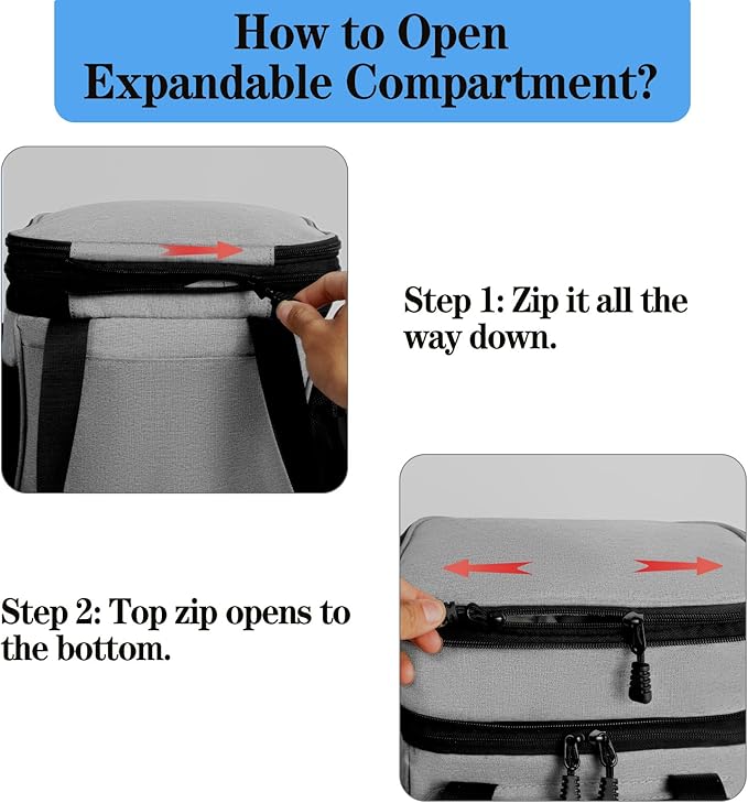 Lunch Box Cooler Bag - Tactical Insulated Lunchbox for Men - Large Lunch Pail Kit for Adults Work Outdoor Shifts Trips Grey 16L