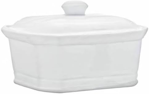 Cosy & Trendy rh46635 Pate Terrine with Ceramic Lid, White, 20 x 14.5 x 8.5 cm
