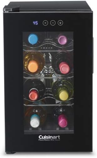 Cuisinart CWC-800CEN 8-Bottle Private Reserve Wine Cellar, Black & CWO-25 Electric Wine Opener, Stainless Steel