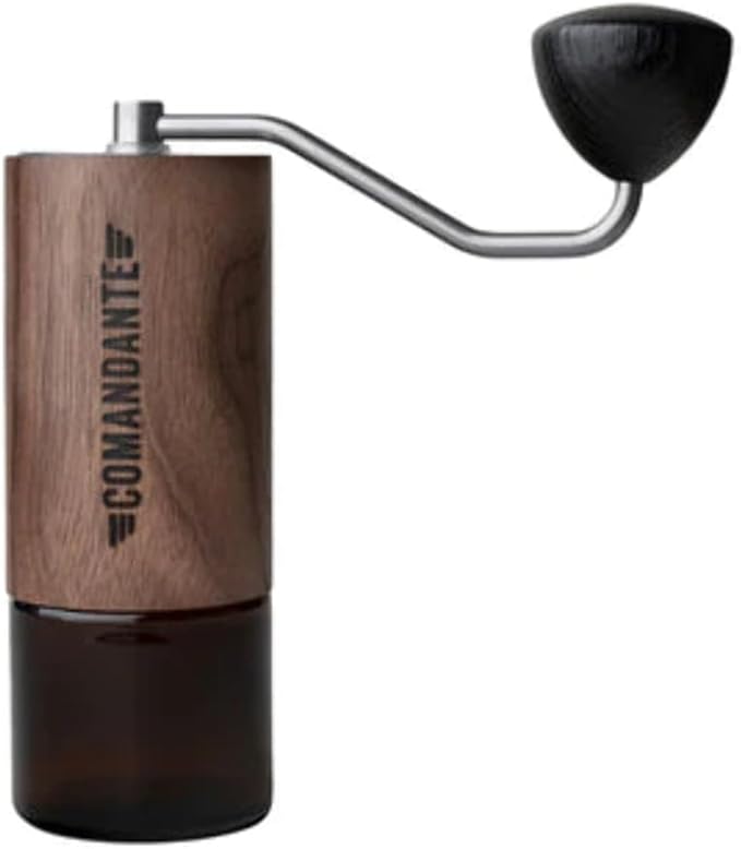 COMANDANTE C40 MK4 Nitro Blade Liquid Amber/Stainless Steel Coffee Grinder, Silver/Brown, Silver/Brown
