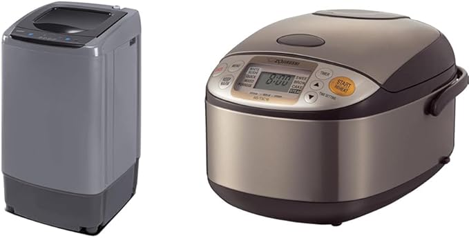 Comfee 0.9cu ft Portable Washer & Zojirushi 5.5 Cup Rice Cooker Bundle