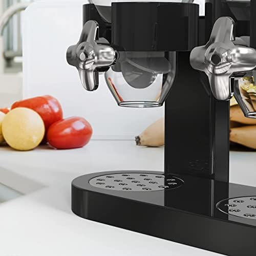 Dual Food Dispenser - Dry Food Dispenser Perfect As A Candy, Nuts, Rice, Granola, Cereal & more Dispenser. Dispenses 1 Ounce Per Twist! Stores Food, and Keeps Your Food fresh!