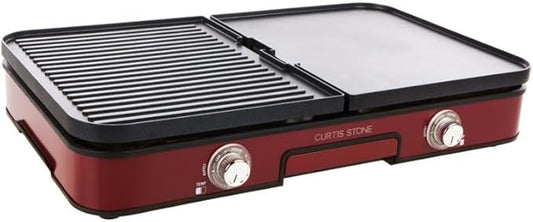 Curtis Stone Dura-Pan 3-in-1 Electric Grill Griddle (Renewed)