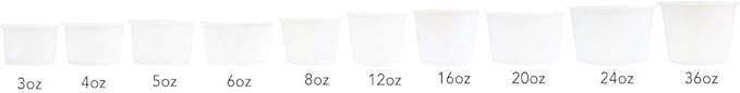 UNIQ 1000-Count 4 oz Paper Ice Cream Cups Red Color | Disposable Dessert Bowls for Ice Cream, Yogurt, Gelato | Frozen Dessert Supplies