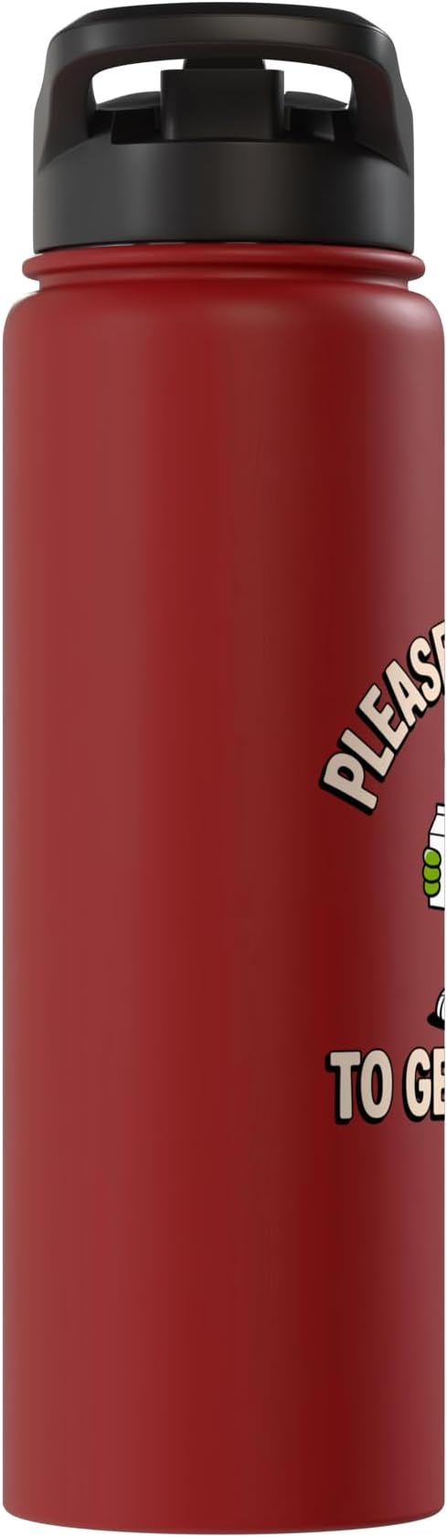Please Remind Me To Get The Milk Funny Dinosaur Stainless Steel Insulated Water Bottle
