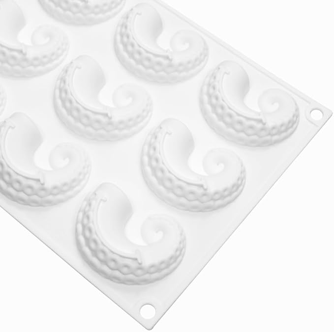 mostsom Sea Octopus Tentacles Silicone Mold Round Star Shaped Baking Mold Cake Border Fondant Molds Cake Decorating Tools (G_11.76x6.88x0.68 inch)