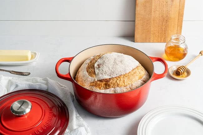 Le Creuset Enameled Cast Iron Signature Round Dutch Oven, 5.5 qt., Cerise