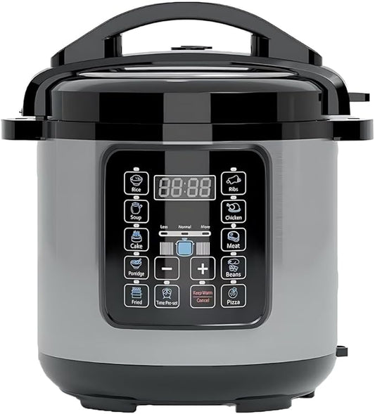 10 In 1 Electric Pressure Cooker, 8 Quart Stainless Steel Multi-Function Electric Cooker, Slow Cooker With 24-Hour Reservation Function, Suitable For Meat, Cake, Congee, Rice, etc