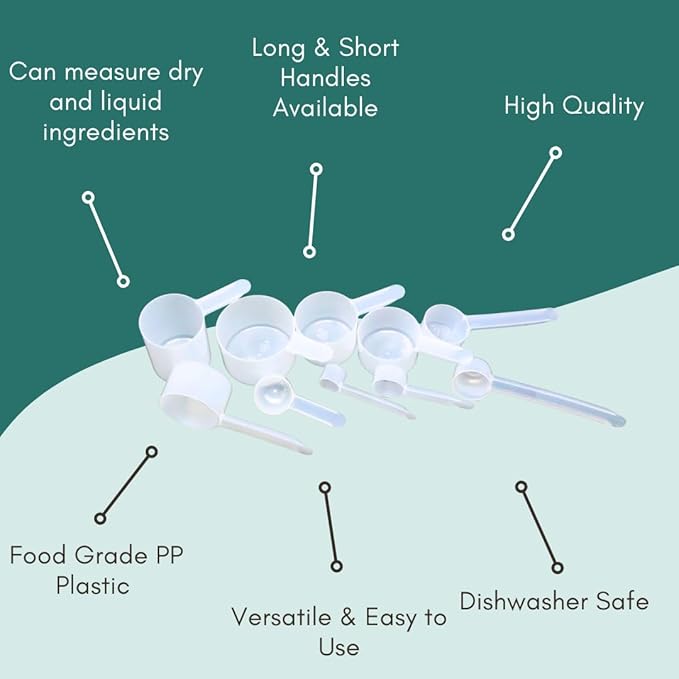 1/2 Cup (4 Oz. | 118.4 mL) Long Handle Scoop for Measuring Coffee, Pet Food, Grains, Protein, Spices and Other Dry Goods (Pack of 1)