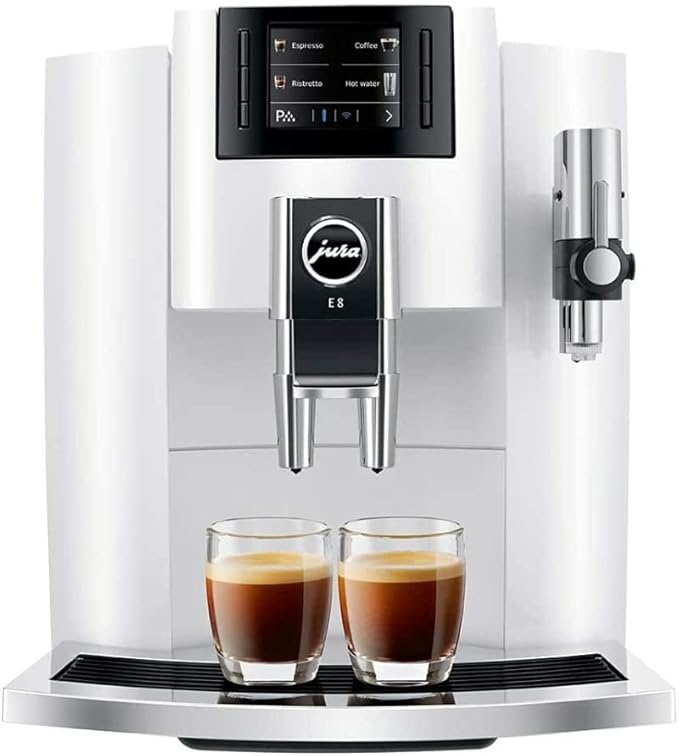 Jura E8 Espresso Coffee Machine (White)