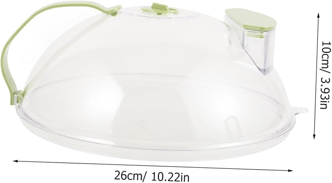 Microwave Splatter Cover with Steam Vents - 26cm High-temperature Food Cover for Freshness and Preservation for Kitchen Use