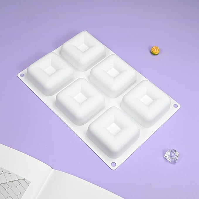 mostsom Silicone Molds Square Mousse Mold DIY Chocolate Mold Mousse Cake Baking Decorating Dessert Cake Decoration Modeling Silicone Mold (G Big Square)