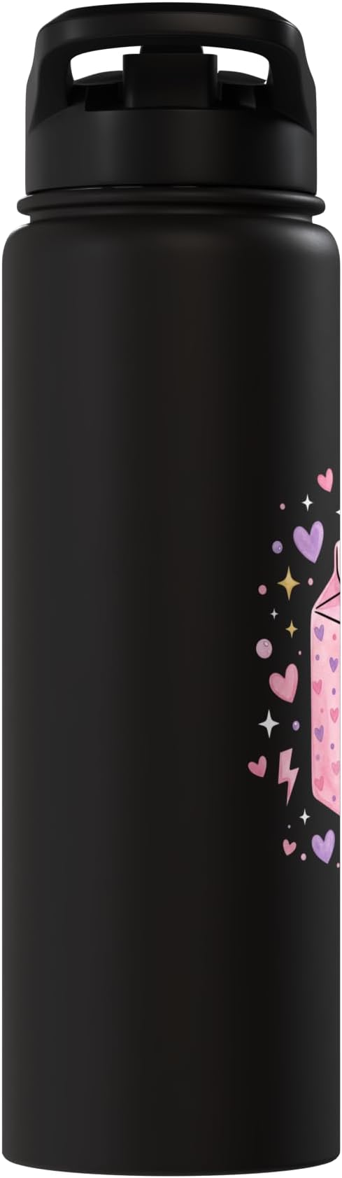 Baby Daddy Tears Retro Pink Milk Carton Hearts Aesthetic Stainless Steel Insulated Water Bottle