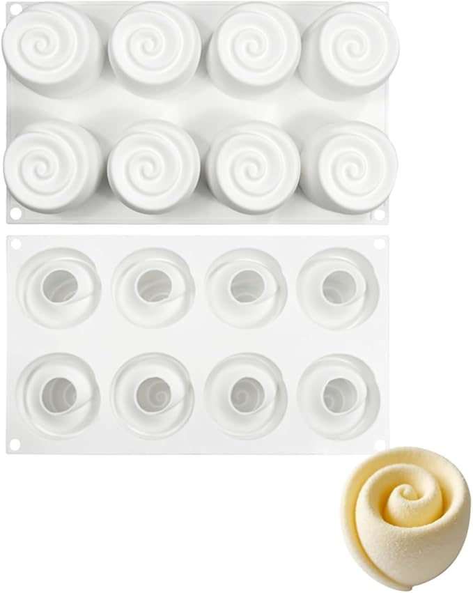 mostsom Honeycomb Molds Silicone Non-Stick Rabbit Cookie Mold Diy Rose Flower Chocolate Mould Used for Jelly, Candy,Biscuits (H_11.6x6.8x2.3 inch)