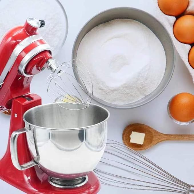 6-Wire Whip Compatible with 6Qt Kitchenaid Tilt Head Stand Mixer, Replacement for Kitchenaid Stand Mixer Attachments and Accessories KN256, Stainless Steel, Dishwasher Safe(1 Pack)
