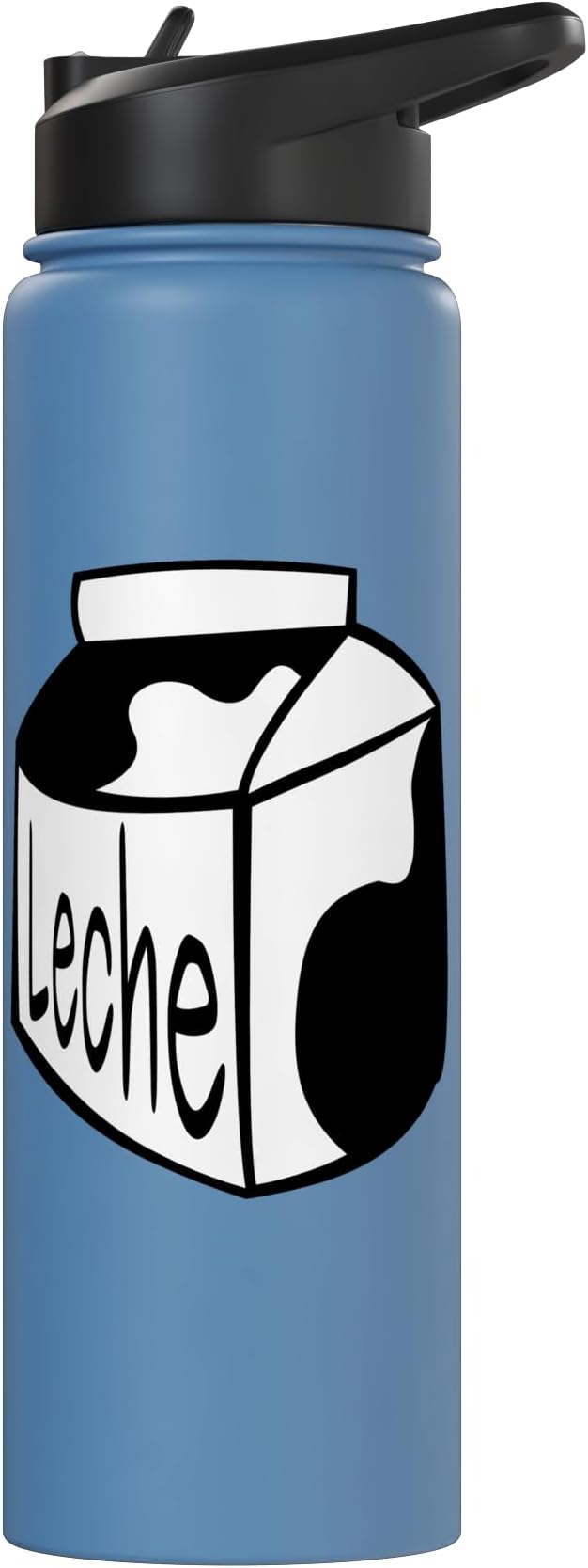 Leche Spanish Milk Carton Dairy Lover Stainless Steel Insulated Water Bottle
