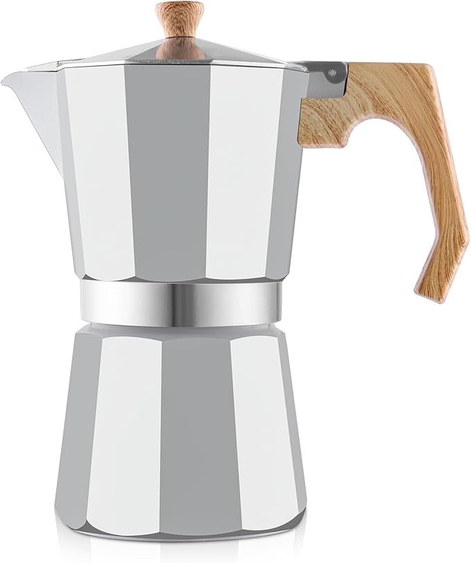 wedrink Stovetop Espresso Maker Aluminum Moka Pot 9 Espresso Cup-15.2OZ Cuban Coffee Maker Stove top Coffee Maker Moka Italian Espresso
