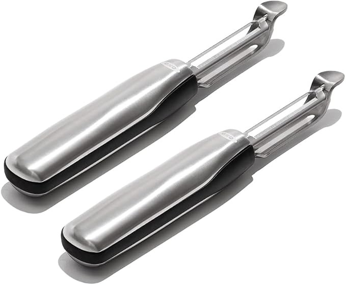 OXO Steel Swivel Peeler for Fruits Apple & Potato Vegetables, Pack of 2