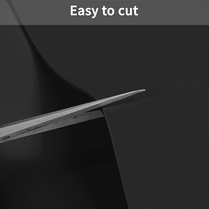 Leather Table Cover,1.8mm Thick,48x60 Inch Table Protector,Table Protector for Dining Room Table,Table Pads for Dining Room Table Rectangular.(Black+Black,48x60)