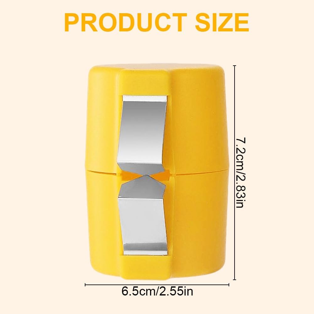 Stainless Steel Egg Shell Opener, 2025 New Egg Shell Cutter Egg Shell Separator for Raw Eggs Gadgets, Multifunctional Egg Cutter Egg Cracker Separator for Home Kitchen (Yellow Red Pink 2)