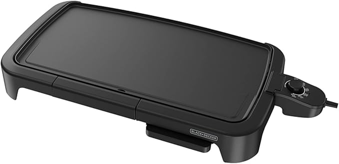 BLACK+DECKER 8-Serving Electric Griddle GD2051B Bundle with Rotating Waffle Maker WMD200B