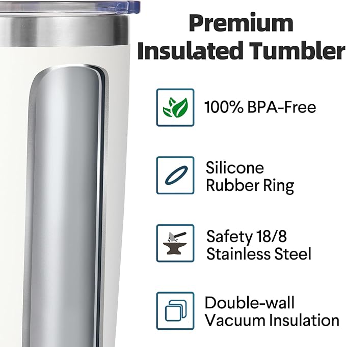Volhoply 20oz Stainless Steel Tumbler with Lid and Straw Bulk 24 Pack,Double Wall Insulated Travel Iced Coffee Mug Fits Cup Holder,Powder Coated Cups for Cold Drinks,Christmas Gifts（Assorted,24 Set）