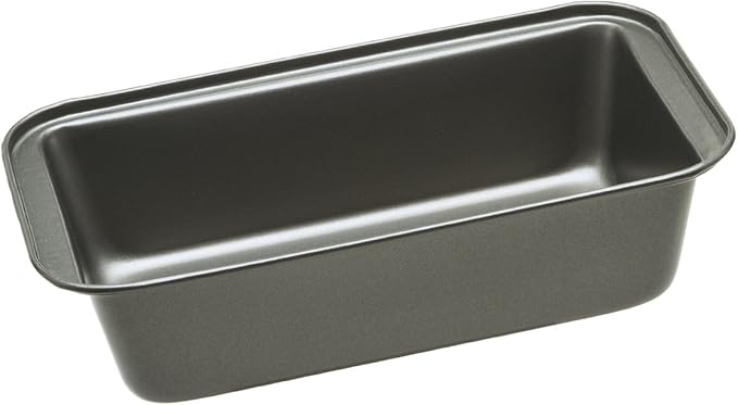 Ecolution Bakeins Large Loaf Pan – PFOA, BPA, and PTFE Free Non-Stick Coating – Heavy Duty Carbon Steel – Dishwasher Safe – Gray – 9.25” x 5.125” x 2.75”
