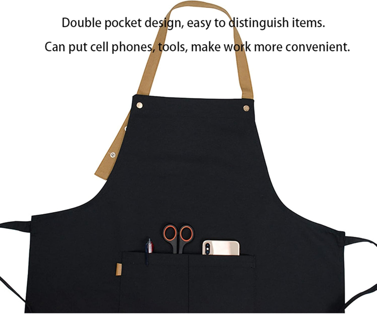 Personalized Custom Aprons Custom Adjustable Kitchen Cooking Aprons Hair Stylist Cafe Work Aprons For Men And Women