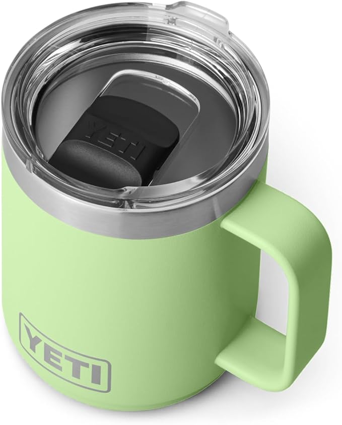 YETI Rambler 10 oz Stackable Mug, Vacuum Insulated, Stainless Steel with MagSlider Lid, Key Lime