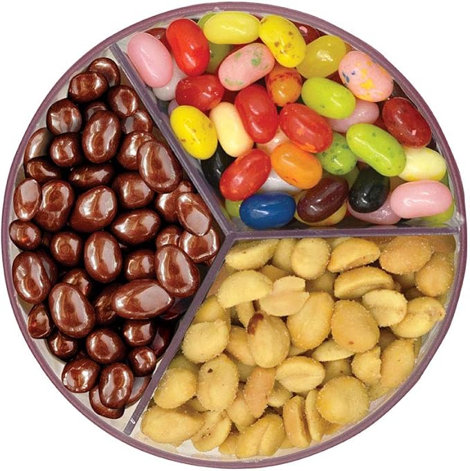 Handy Gourmet Original Triple Candy Machine-Fun Candy & Nut Dispenser-New & Improved (Pearl White), Standard (JB8450PWHI)