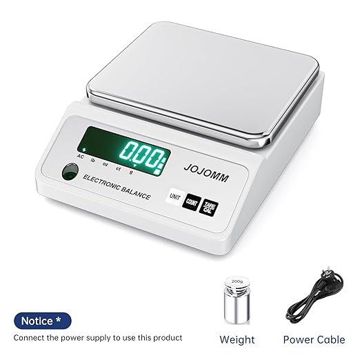 Lab Scale 5000g x 0.01g High Precision Electronic Balance, 0.01g Accurate Analytical Balance, Digital Industrial Scientific Gram Scale for Kitchen, Jewelry