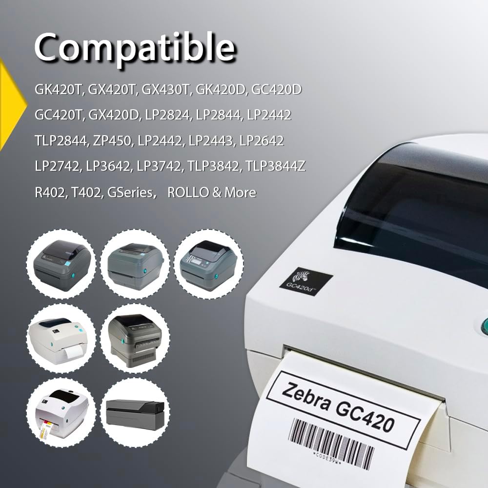 BETCKEY - 1" x 1" Square QR Code Labels Replacement for Zebra & Label Printer,Premium Adhesive & Perforated[Mixed: Light Blue + Red + Green + Pink + Orange + Yellow, 6 Rolls, 8280 Labels]