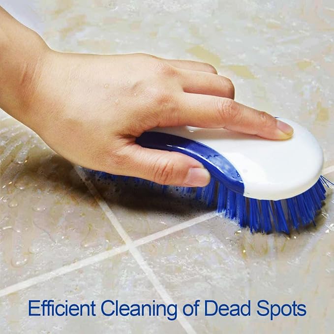 CELOX 2 Pack Dish Brush with Soap Dispenser for Kitchen Cleaning and 2 Pack Multi Purpose Heavy Duty Scrub Brush, Deep Clean Brush for Tile Floors and Walls, Shower Doors, Tubs