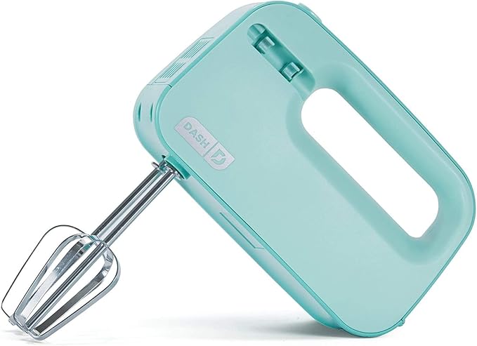 Dash SmartStore™ Compact Hand Mixer Electric for Whipping + Mixing Cookies, Brownies, Cakes, Dough, Batters, Meringues & More, 3 Speed, 150-Watt - Aqua