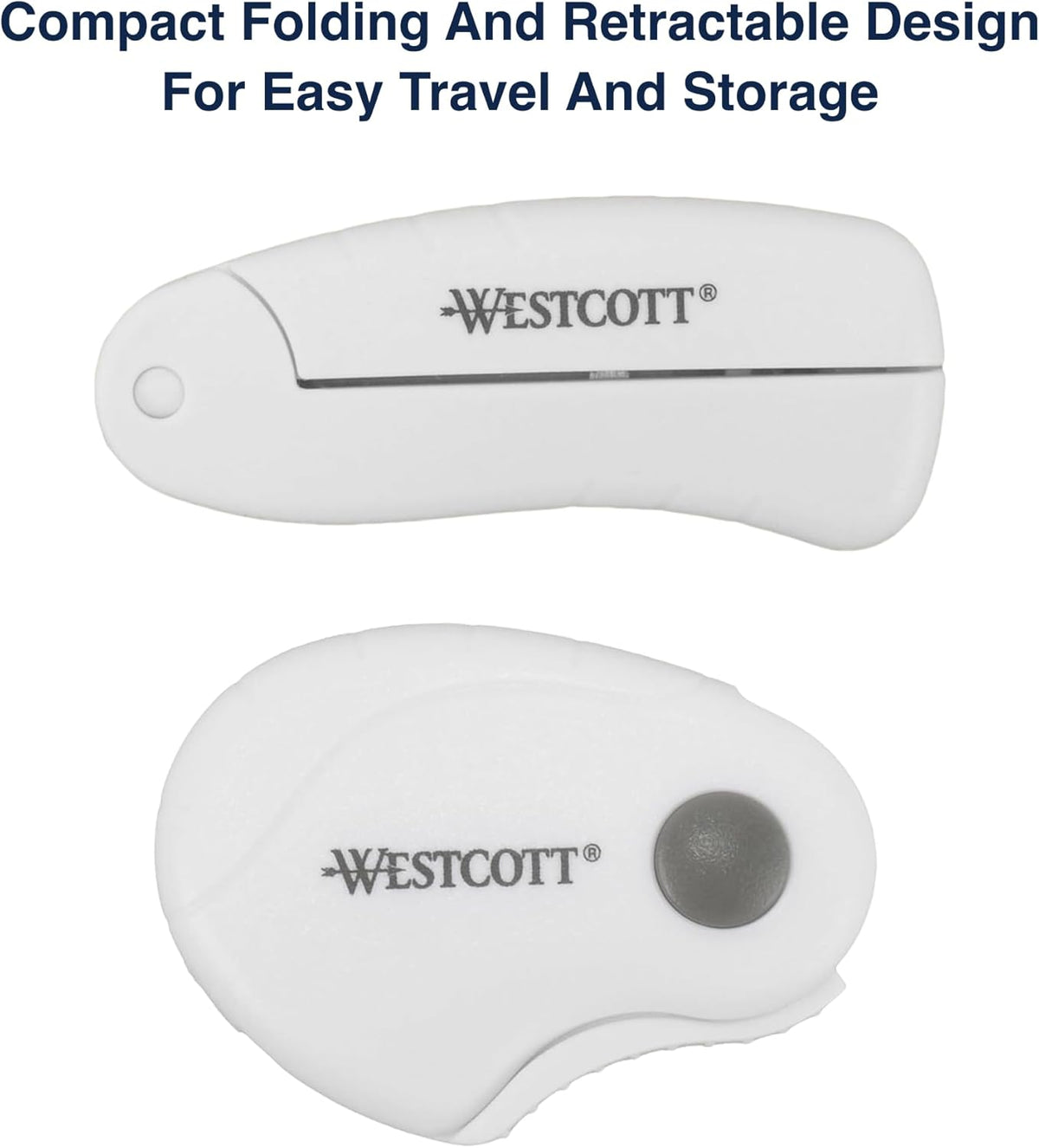 Westcott Titanium-Bonded Minis for Crafts and Sewing, Including Scissors for Fabric and Paper and Rotary Cutter, 2-Piece Set