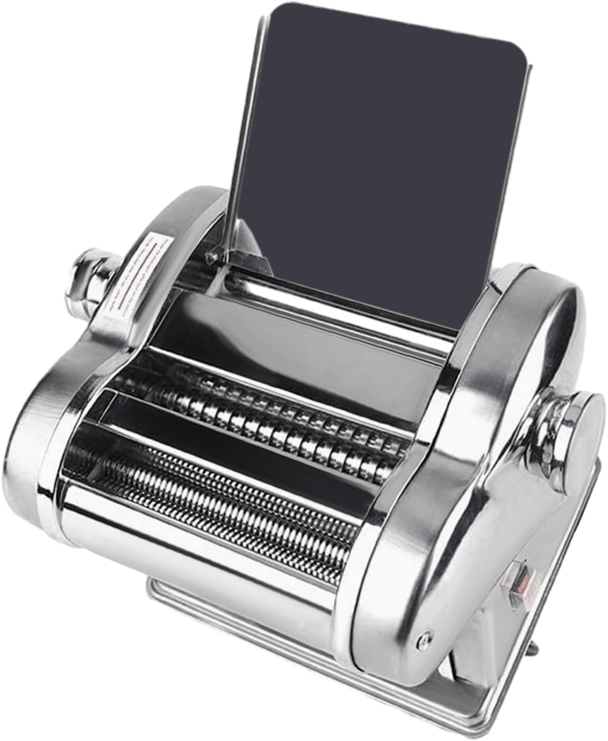 135W Electric Pasta Maker, Pasta Maker 8-Speed Adjustment, Stainless Steel, Pasta Machine one-Touch Start Make Dough Sheets, Dumpling Skins, Wonton Skins, Pancakes