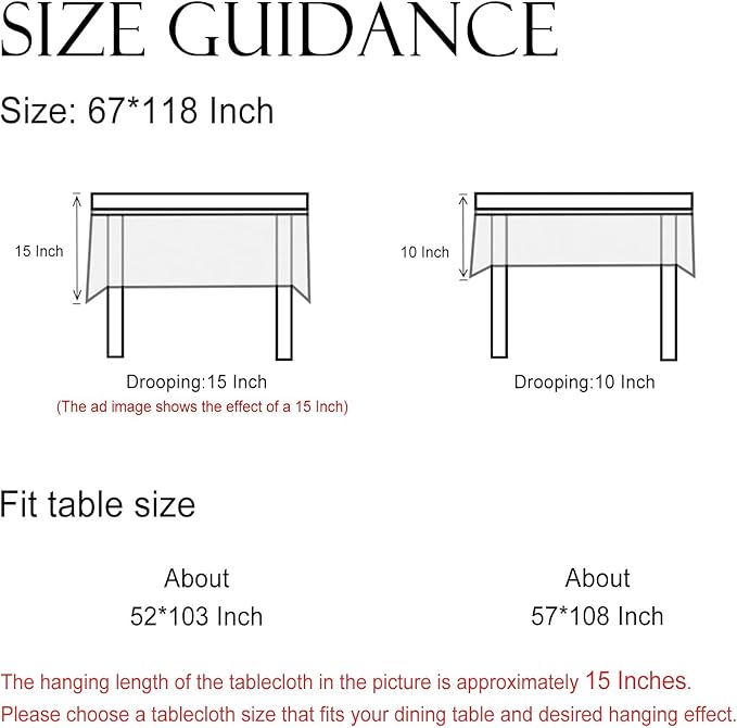 ISAENNE Designer French Red Extra Long Tablecloth Rectangle,Linen Table Cloth with Cashew Pattern,Stain Proof Decor Tablecloths for Dining Thanksgiving Kitchen Christmas,67"*118"-Chauffrey D