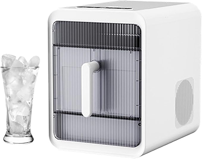 Clear Ice Maker, Makes Fresh Ice Cubes, Chilled Drinks, Makes 12 Ice Cubes in 10 Mins, Suitable for Making Hollow, Half-Hollow and Solid Ice Cubes, Summer Essential!