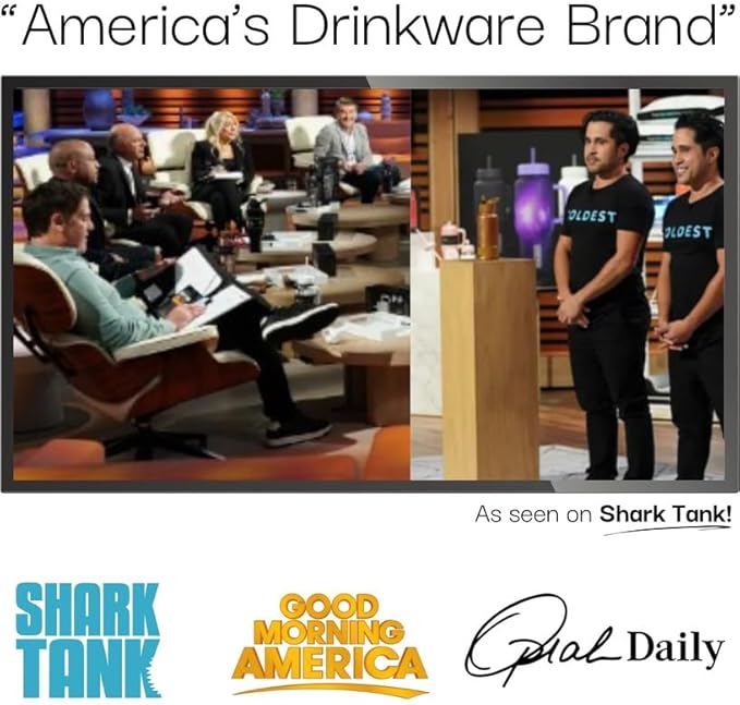 Coldest Tumbler with Handle and Straw - 100% Spill Proof Tumbler with Straw (3 Lids) - Stainless Steel Insulated Leakproof Tumblers for Women & Men - 36 oz (Snow Reflections)