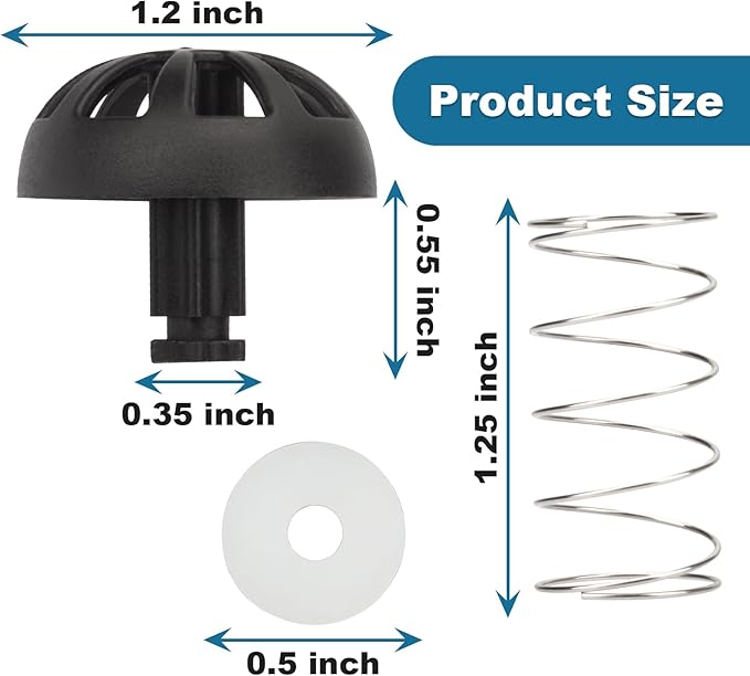 Showingo Coffee Replacement Brew Basket Spring Loaded Stopper Kits Compatible with Mr. Coffee 112435-000-000 185774-000-000 Hamilton 990117900 990237500 Coffee Machine Accessory（2 packs)