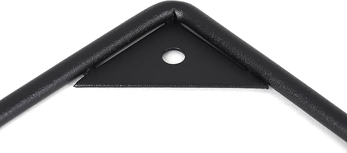 Milltown Merchants Metal Display Stand - Wall Mounted Decorative Plate Holder - Versatile Hanger Stand - Black (4 Pack, X-Large)