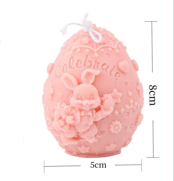 Rabbit Egg Soap & Candle Mold - Silicone, Ice Sculpture & Bird Shapes - Aroma Plaster Mold