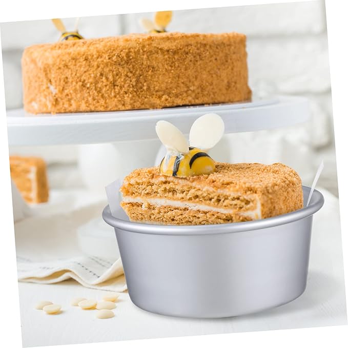 Happyyami Round Cake Pans Baking Set Cake Molds Detachable Bottom Home Baking Accessories